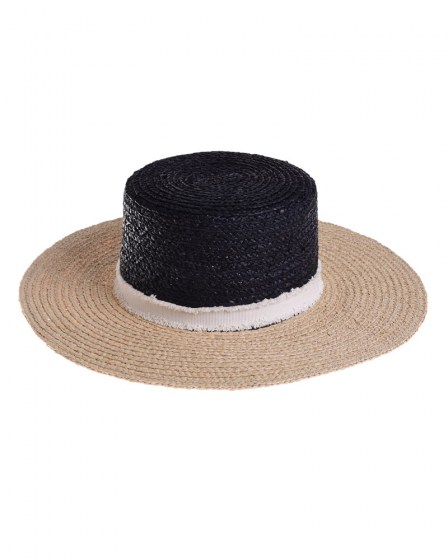 Καπέλο Ψάθινο Τρίχρωμο